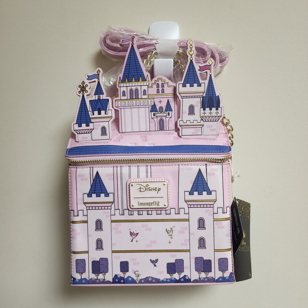 Disney Sleeping Beauty 65th Anniversary Loungefly Ltd Ed Castle Figural Bag NWT
